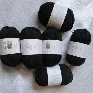 Lot of 6 sks Sandnes Garn PEER GYNT DK weight Norwegian wool yarn, 50g each